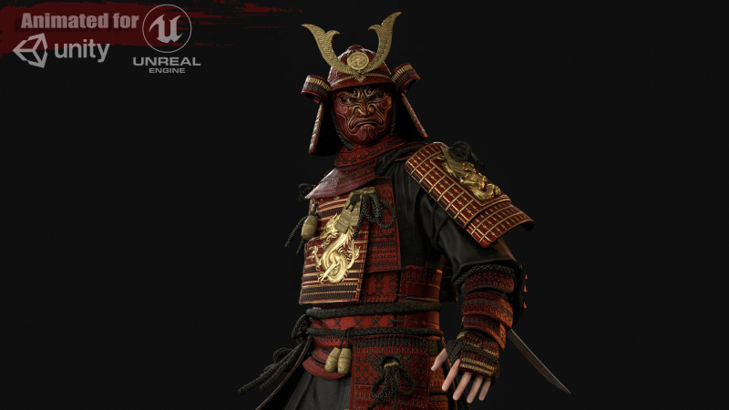 武士雷姆3 3D 模型 .c4d .max .obj .3ds .fbx .stl .blend 