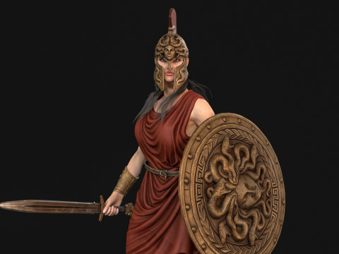 神話戦士女の子 3Dモデル