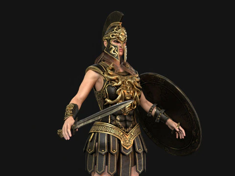 MythWarrorGirl 3D Model
