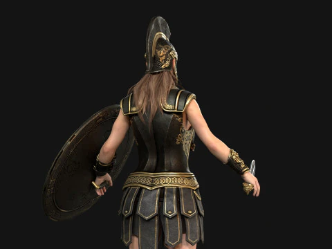 MythWarrorGirl 3D Model