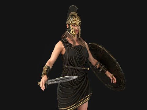 MythWarrorGirl 3D Model