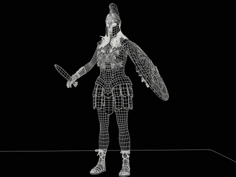 MythWarrorGirl 3D Model