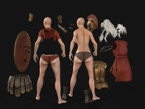 Gadis Prajurit Mitos Model 3D