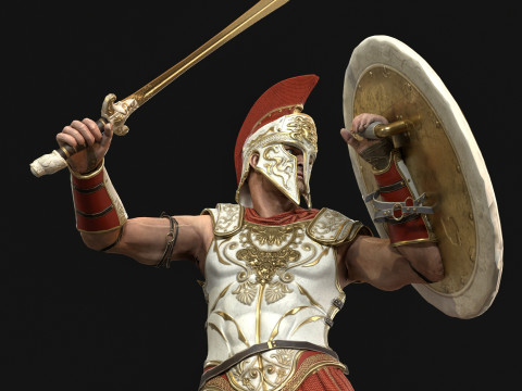 神话战士1 3D 模型