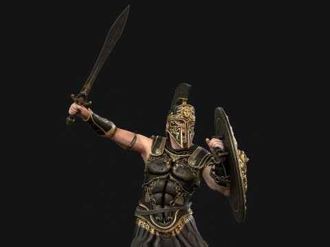 神话战士1 3D 模型