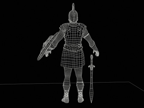 神话战士1 3D 模型