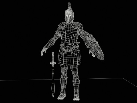 神话战士1 3D 模型