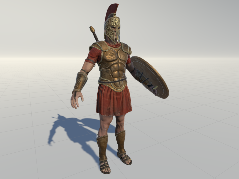 神话战士1 3D 模型