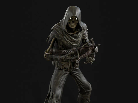 Skeleton Crossbowman 3D Model