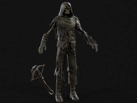 Skeleton Crossbowman 3D Model