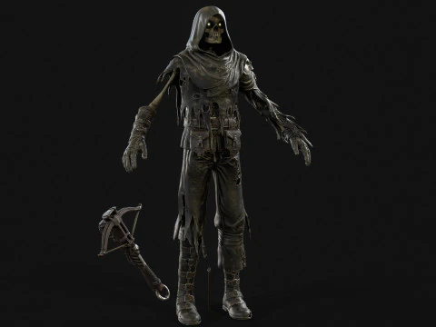 Skeleton Crossbowman 3D Model