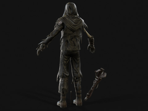 Skeleton Crossbowman 3D Model