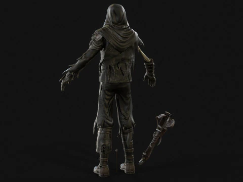 Skeleton Crossbowman 3D Model