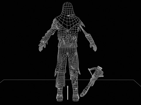 Skeleton Crossbowman 3D Model