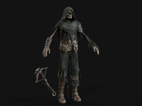 Skeleton Crossbowman 3D Model