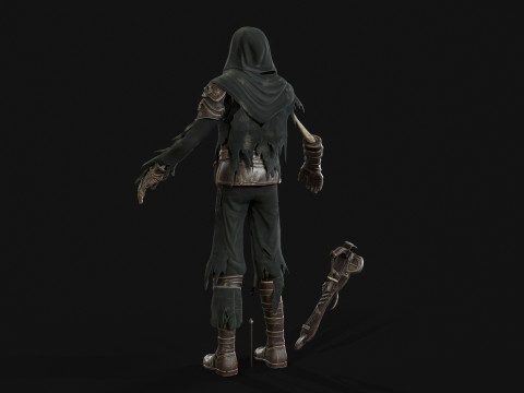 Skeleton Crossbowman 3D Model