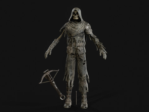 Skeleton Crossbowman 3D Model