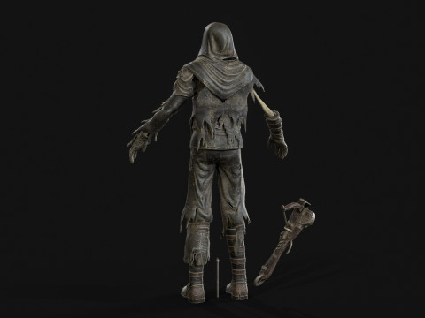 Skeleton Crossbowman 3D Model