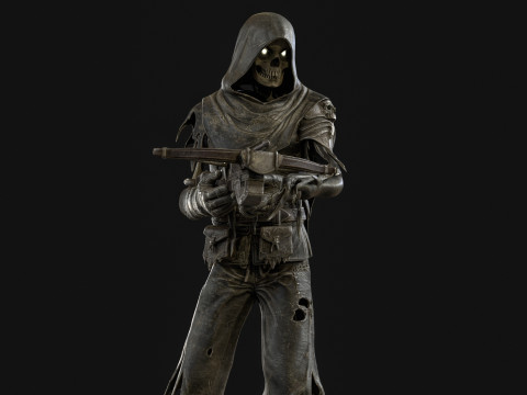 Skeleton Crossbowman 3D Model