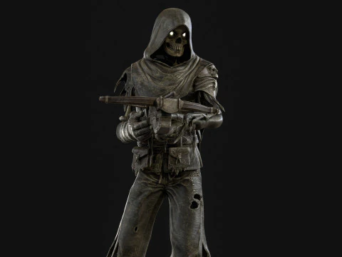 Skeleton Crossbowman 3D Model