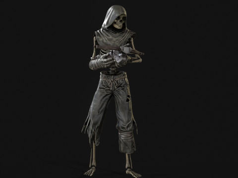 Skeleton Crossbowman 3D Model