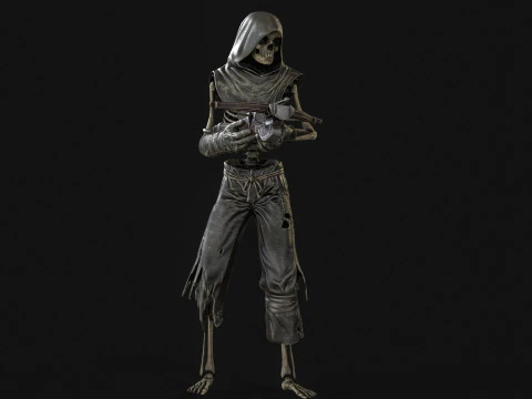 Skeleton Crossbowman 3D Model