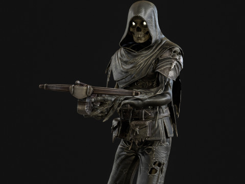 Skeleton Crossbowman 3D Model