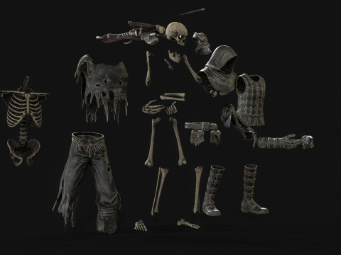 Skeleton Crossbowman 3D Model