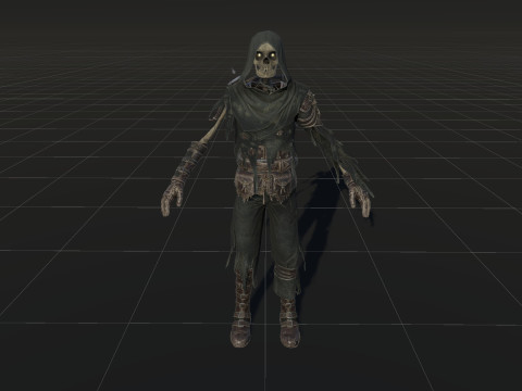 Skeleton Crossbowman 3D Model