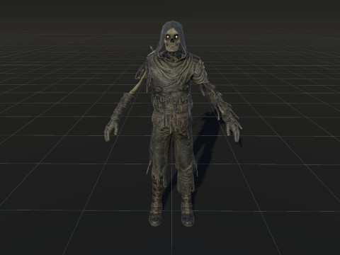 Skeleton Crossbowman 3D Model