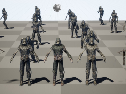 Skeleton Crossbowman 3D Model