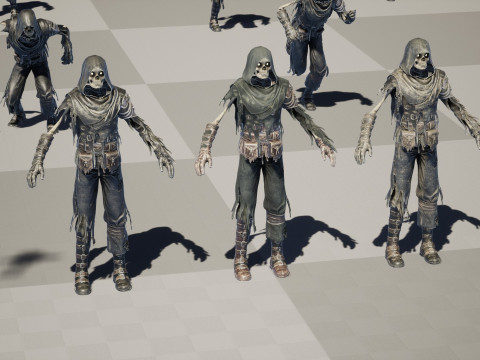 Skeleton Crossbowman 3D Model