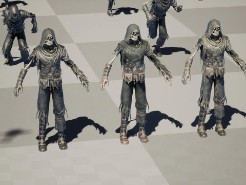 Skeleton Crossbowman 3D Model