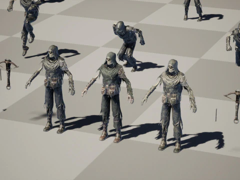 Skeleton Crossbowman 3D Model