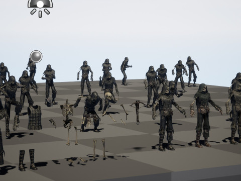 Skeleton Crossbowman 3D Model