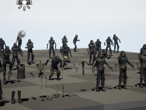 Skeleton Crossbowman 3D Model