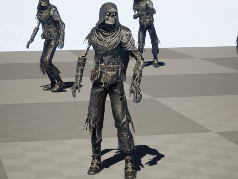 Skeleton Crossbowman 3D Model