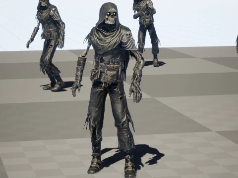 Skeleton Crossbowman 3D Model