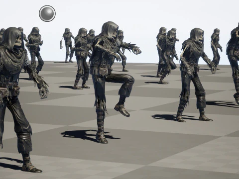 Skeleton Crossbowman 3D Model