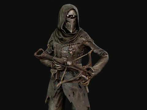 Skeleton Crossbowman2 Model 3D