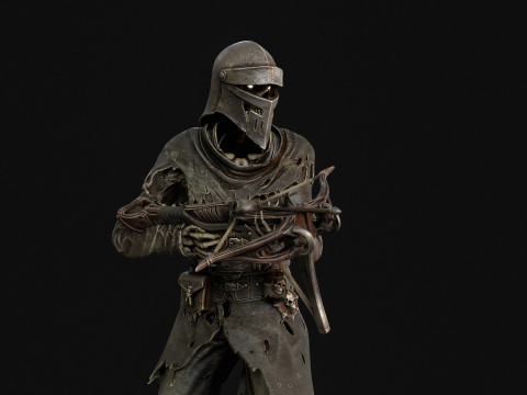 Скелет Арбалетник 2 3D Модель