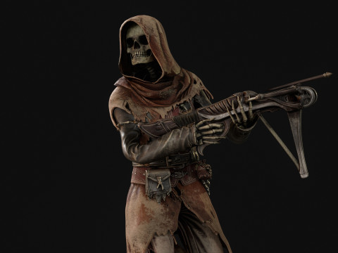 Скелет Арбалетник 2 3D Модель