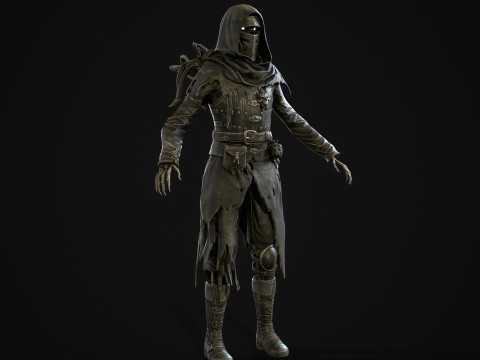 Скелет Арбалетник 2 3D Модель