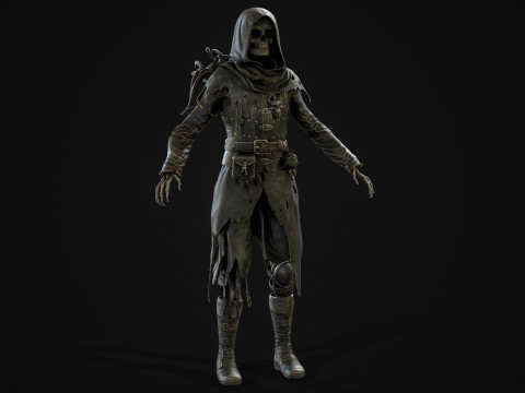 Скелет Арбалетник 2 3D Модель