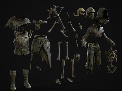 Skeleton Crossbowman2 3D Model