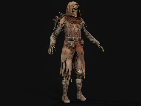 Скелет Арбалетник 2 3D Модель