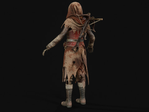 Скелет Арбалетник 2 3D Модель