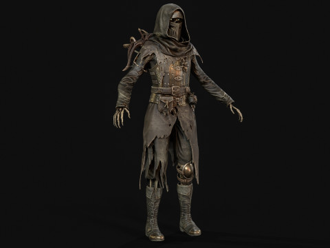 Скелет Арбалетник 2 3D Модель