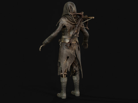 Скелет Арбалетник 2 3D Модель