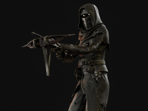 Скелет Арбалетник 2 3D Модель